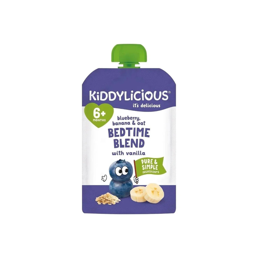 Kiddylicious Pouches Bedtime Blend Blueberry Oat 6+ months 100g