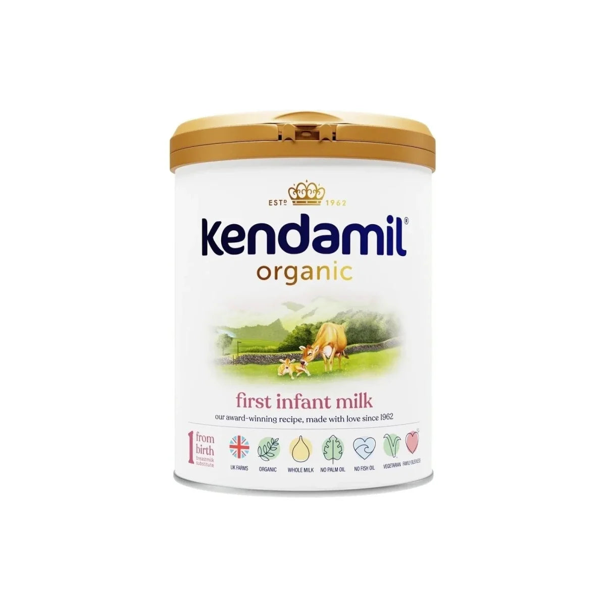 Kendamil Stage 1 Organic First Infant Milk Formula from Birth 800g
