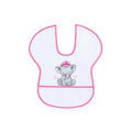Messy Duck Wipe-Clean Short Sleeve Bib - Cute Elephant