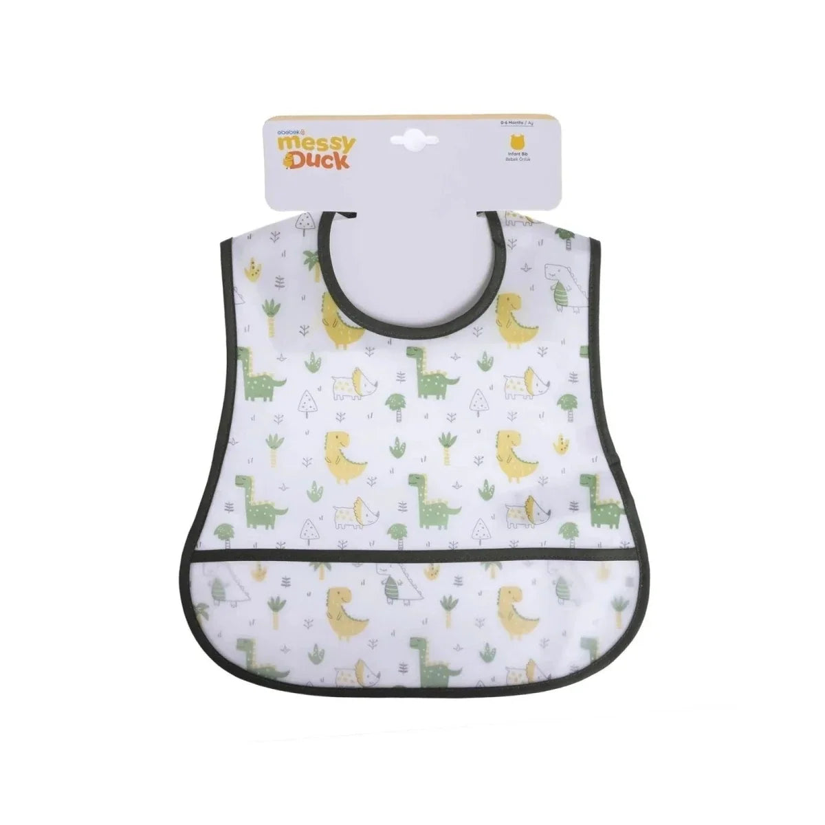 Messy Duck Baby Bib - Dino