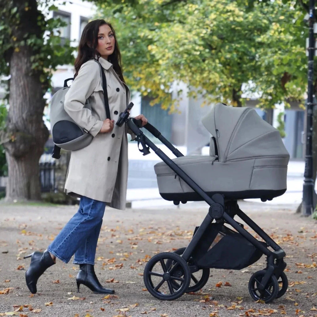 My Babiie MB450 Luxe 3-in-1 Travel System with Rotating Car Seat,Base & Toddler Seat - Mink