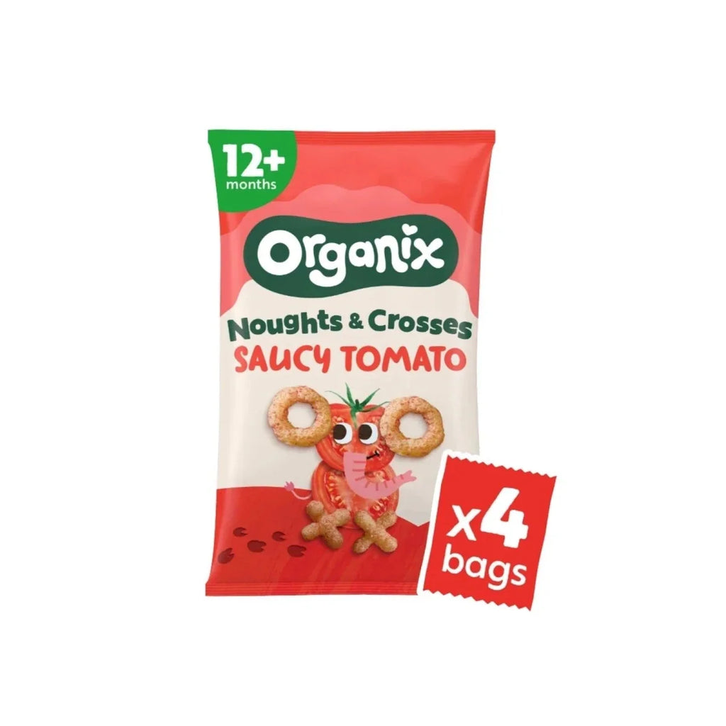 Organix Saucy Tomato Noughts & Crosses Puffs 12+ months 60g (4x15g)