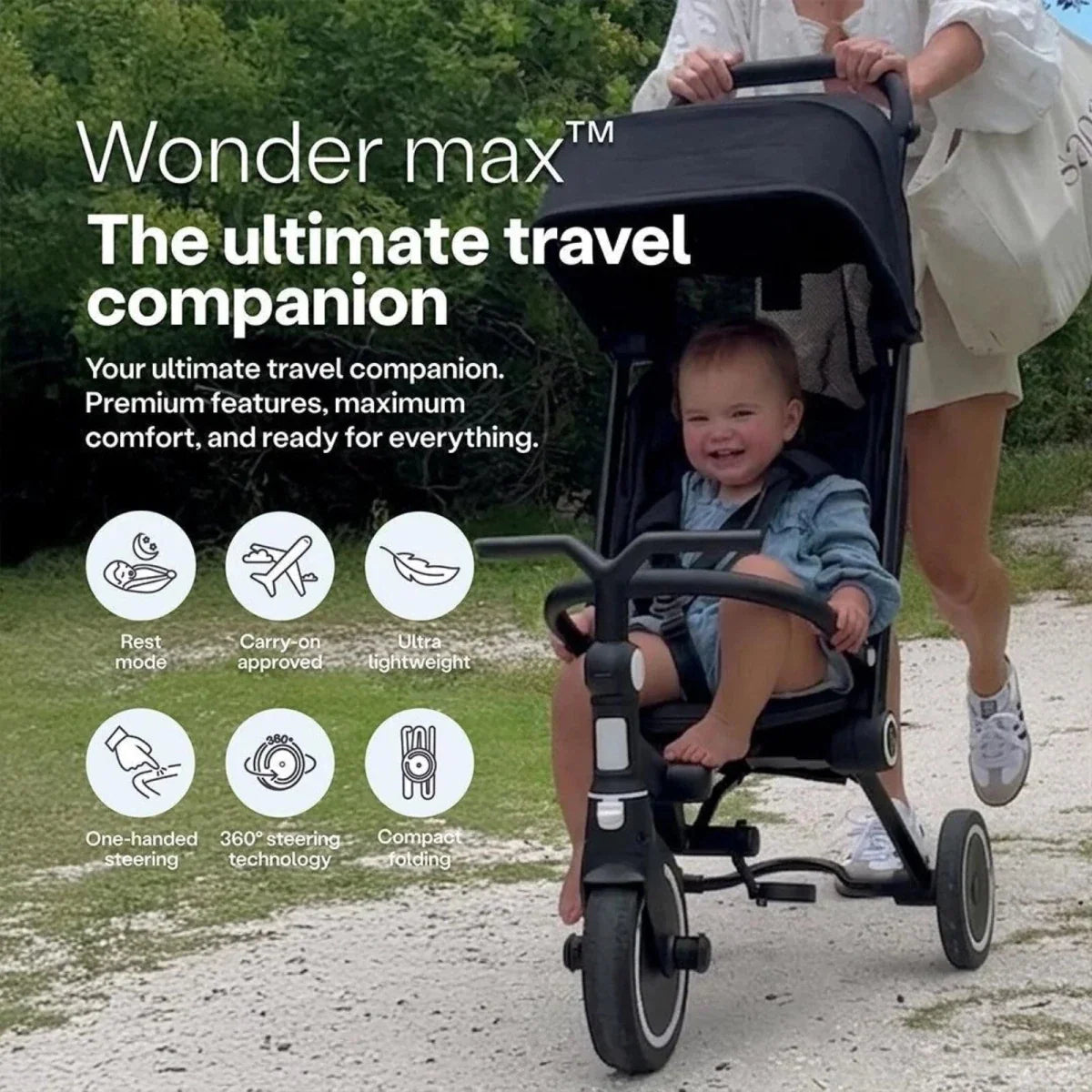 smarTrike Wonder Max Trike - Jet Black