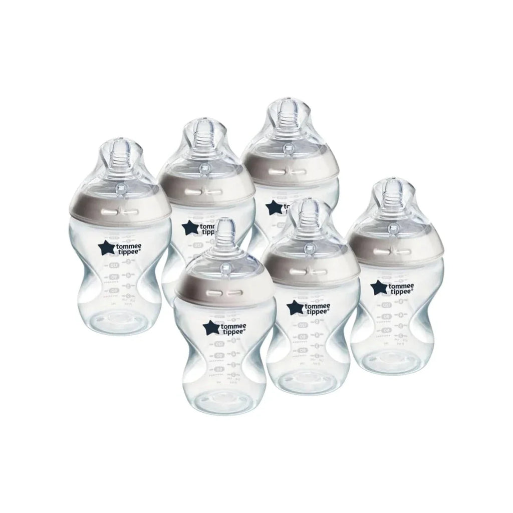 Tommee Tippee Closer to Nature Baby Bottle 260ml 0+ months Pack of 6