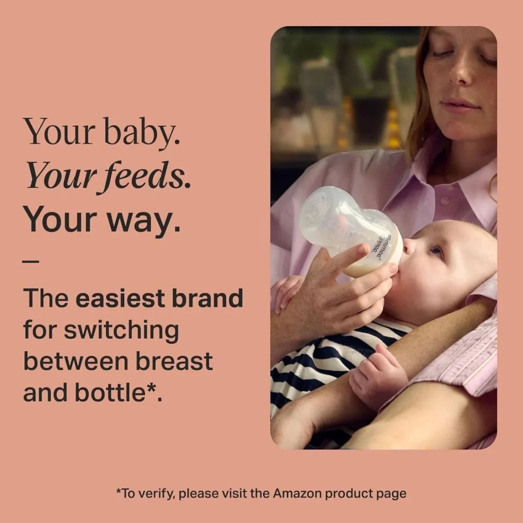 Tommee Tippee Closer to Nature Baby Bottle 260ml 0+ months Pack of 6