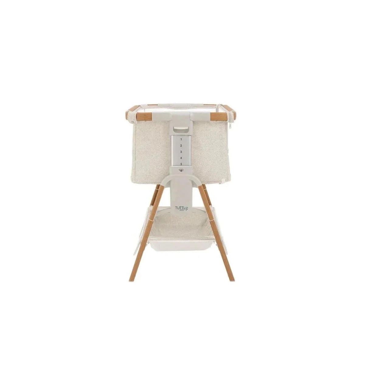 Tutti Bambini CoZee XL Bedside Crib & Cot - Scandinavian Walnut/Ecru