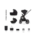 Venicci Claro 2 3-in-1 9 piece Comfort Bundle - Beige/Noir
