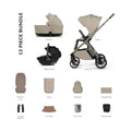 Venicci Tila 3-in-1 12 piece Comfort Bundle - Beige/Latte