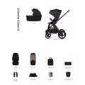Venicci Upline 3 -2in-1 11 piece Essential Bundle - Onyx