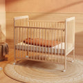 WeBaby Livo Wooden Sliding Cot Bed 60x120cm - Varnished Beech
