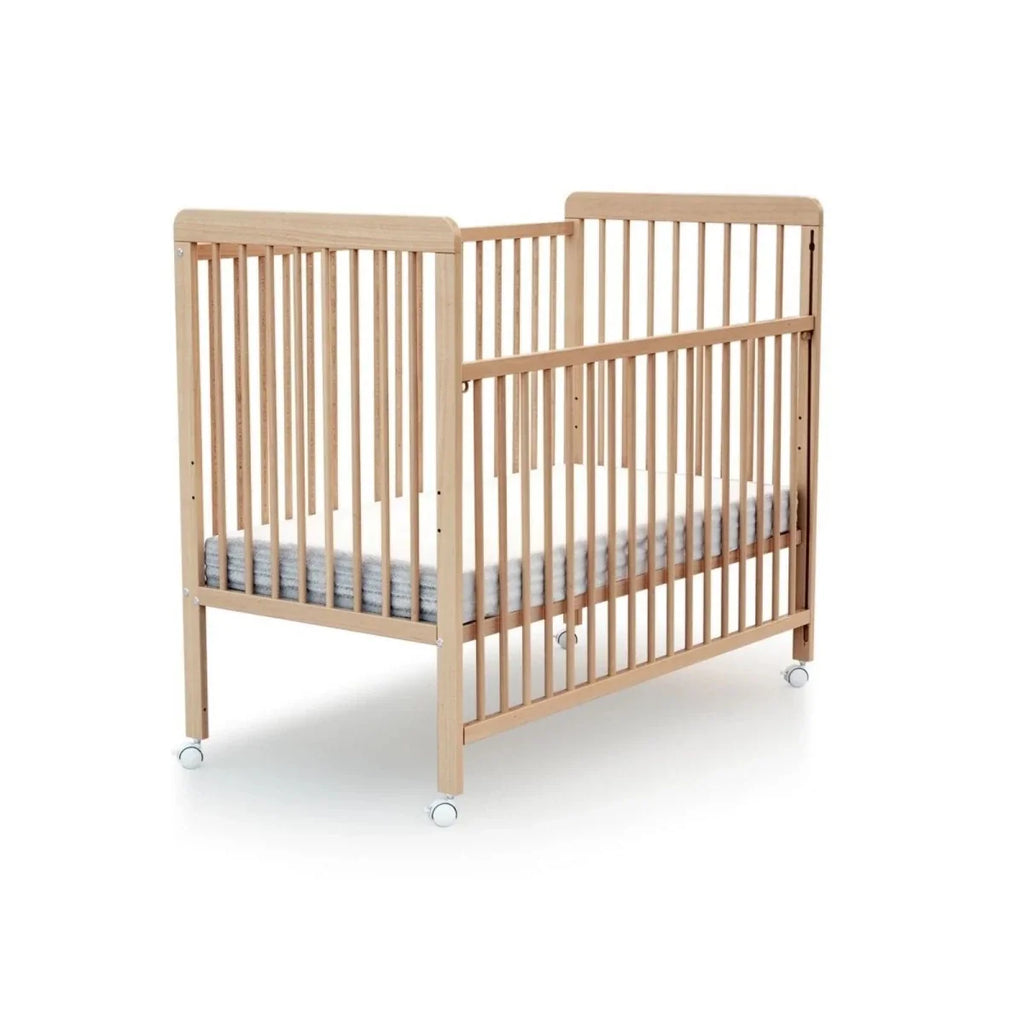 WeBaby Livo Wooden Sliding Cot Bed 60x120cm - Varnished Beech