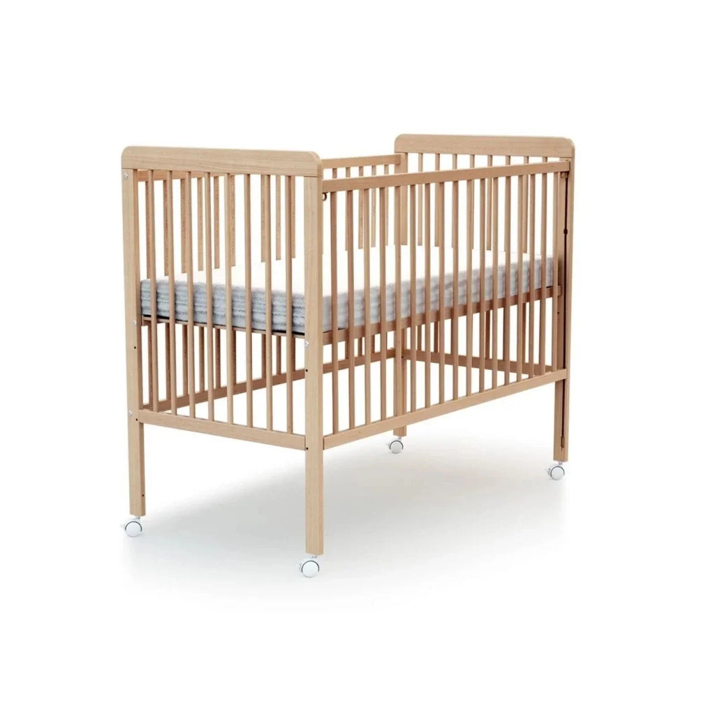 WeBaby Livo Wooden Sliding Cot Bed 60x120cm - Varnished Beech
