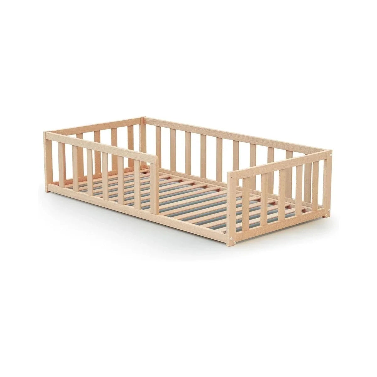 WeBaby Kaia Wooden Flor Bed 70x140cm - Raw Beech