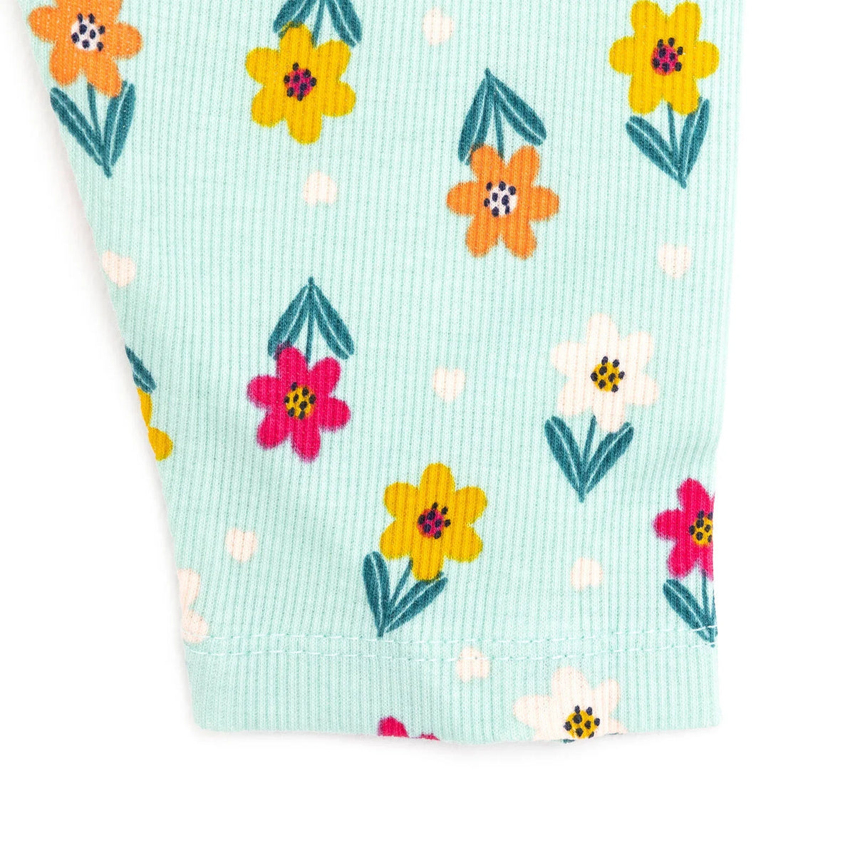 HelloBaby Floral Motif Ribbed Long Sleeve Baby Pyjama Set (6 Months to 4 Years)