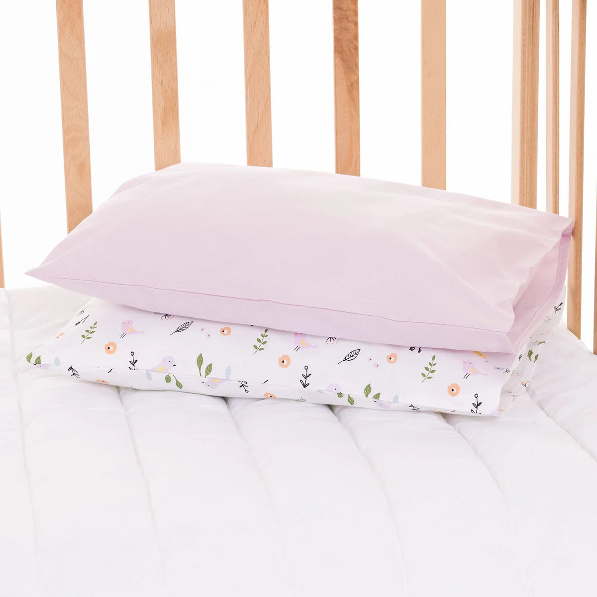 Little Dreams Little Bird Print Baby Pillowcase (35 x 45 cm)