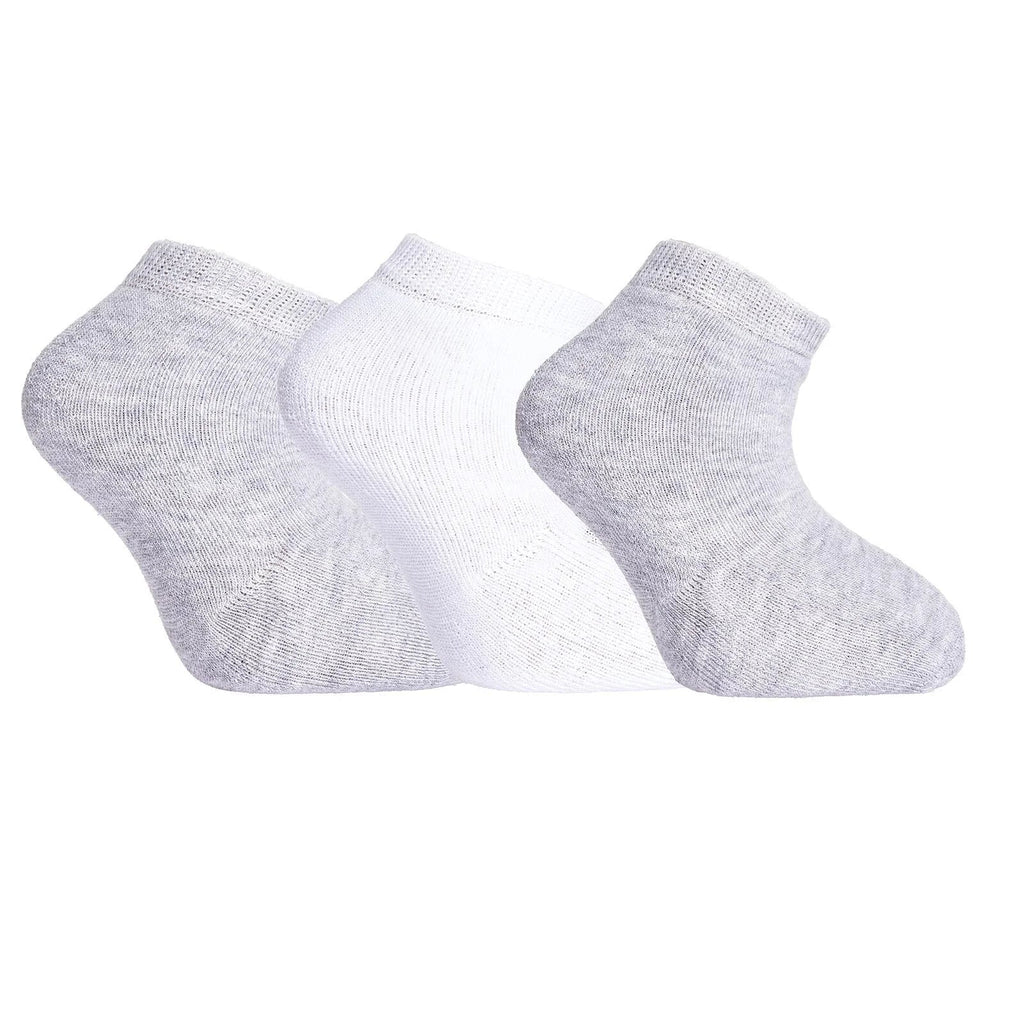 HelloBaby 3 Pack Heart Print Terry Baby Socks (Newborn to 4-5 Years)