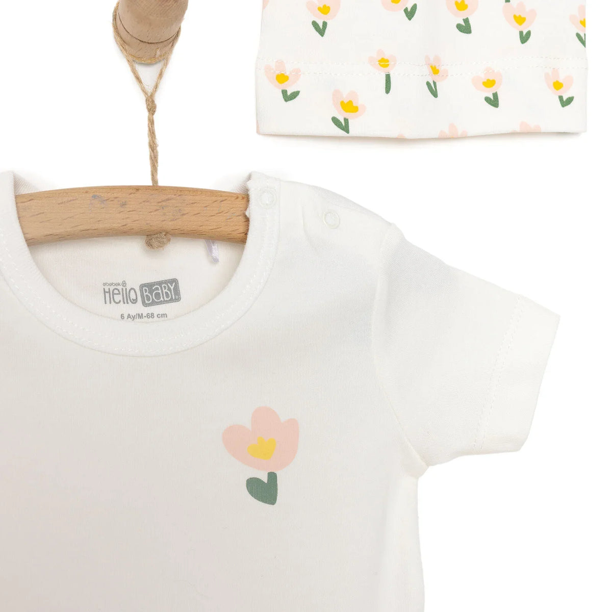 HelloBaby Floral Print 4 Piece Baby Hospital Bag Set (Newborn to 9 Months)