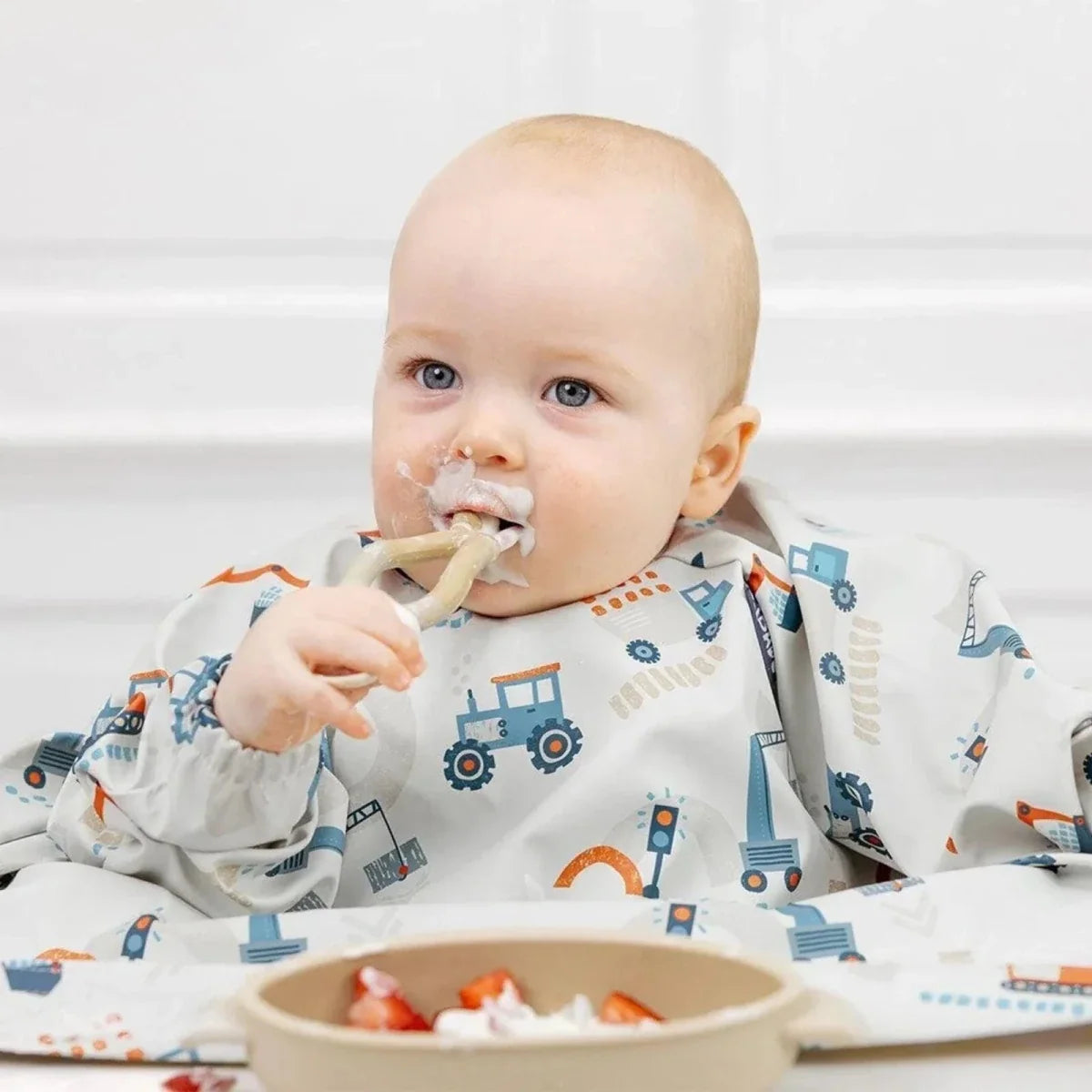 Bibado Long Sleeve Coverall Weaning Bib - Little Loader