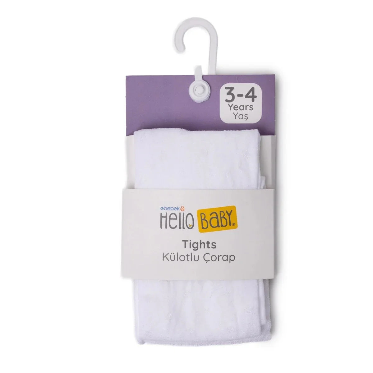 HelloBaby Polka Dot Baby Tights (6-12 Months to 3-4 Years) - White Printed