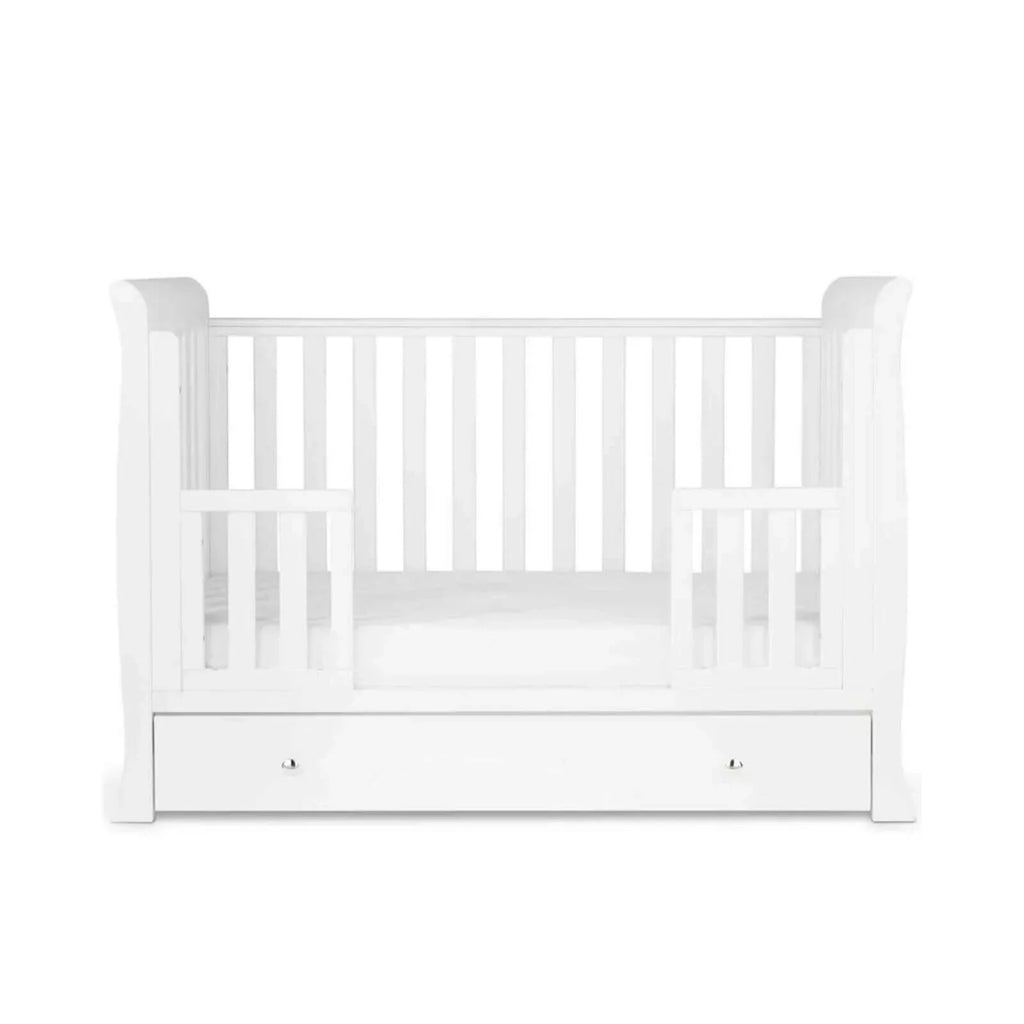 Ickle Bubba Snowdon 4 in 1 Mini 2 Piece Furniture Set White - Premium Pocket Sprung Mattress