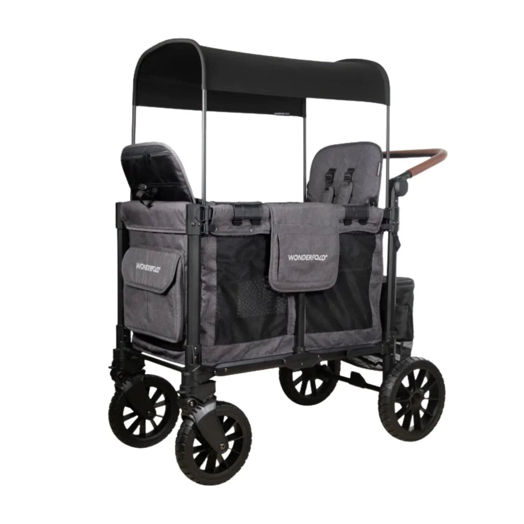 Wonderfold W2 Luxe Pro Stroller Wagon - Charcoal Grey