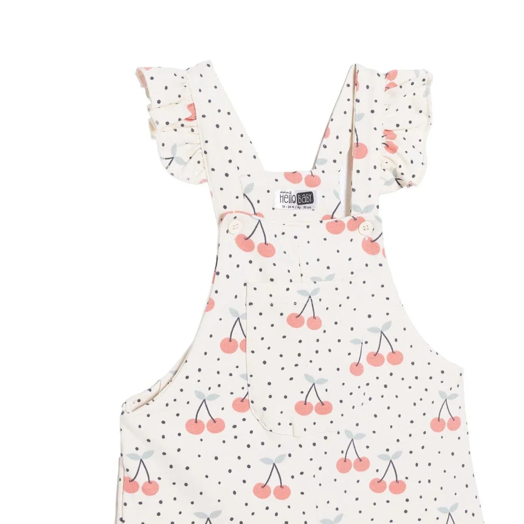 HelloBaby Ribbed Baby Dungarees & T-Shirt Set (6-9 Months to 4-5 Years)