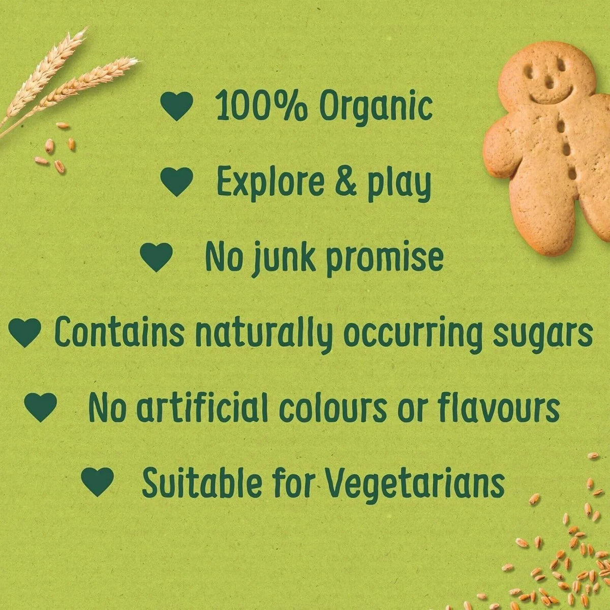 Organix Gingerbread Men Biscuits 12+ months 135g