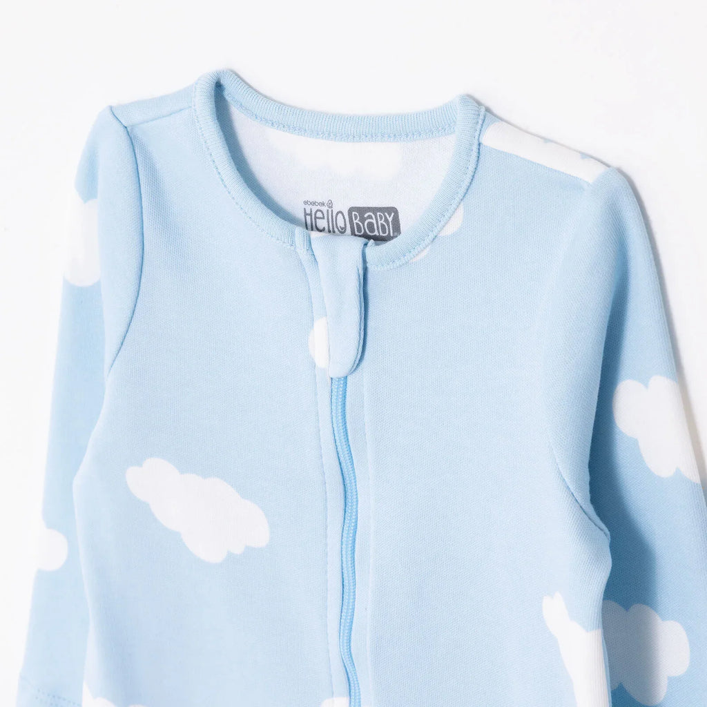 HelloBaby Long Sleeve Baby Sleepsuit with Feet (Newborn to 9 Months)