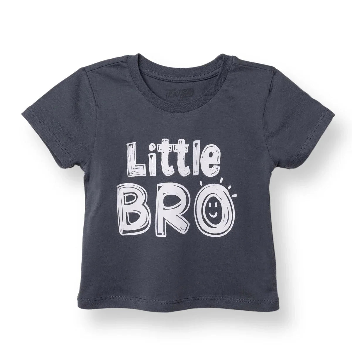 HelloBaby Short Sleeve Jersey Baby T-Shirt (3-6 Months to 3-4 Years) - Charcoal