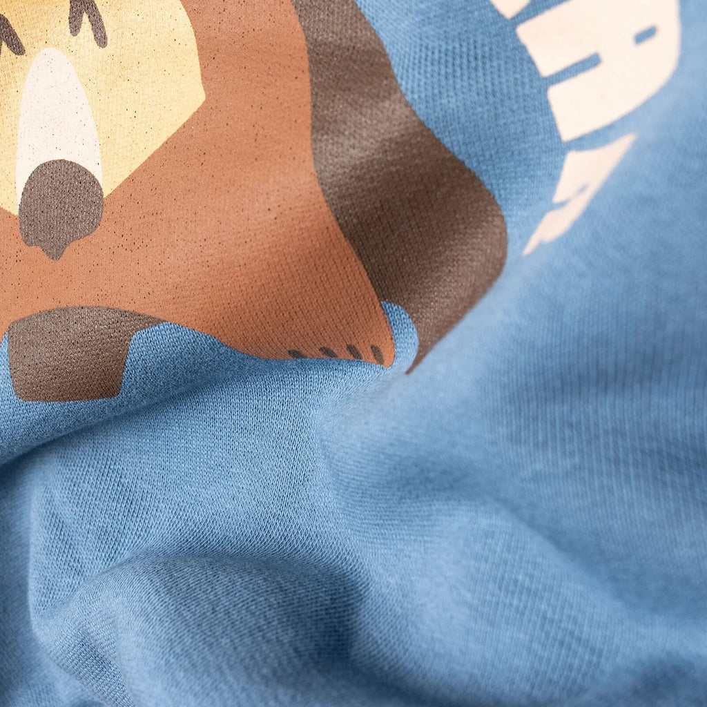 HelloBaby "Lucky Brown Bear" Slogan Brushed Back Sweat Baby Sweatshirt & Joggers Set (3-6 Months to 4-5 Years)