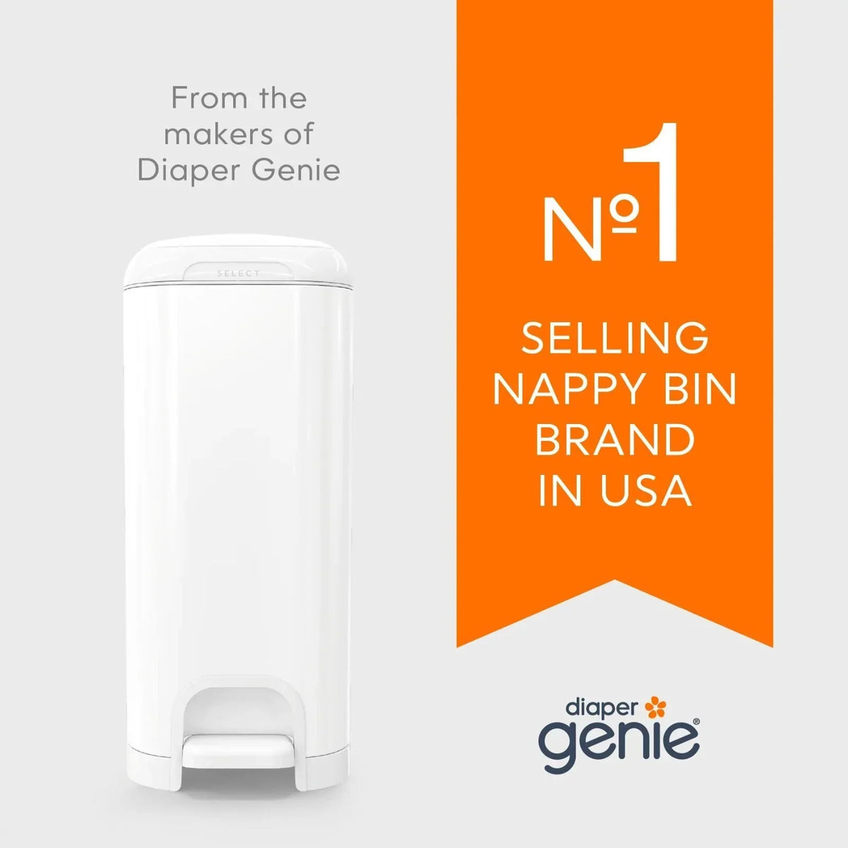 Angelcare Classic XL Nappy Bin with 1 Refill