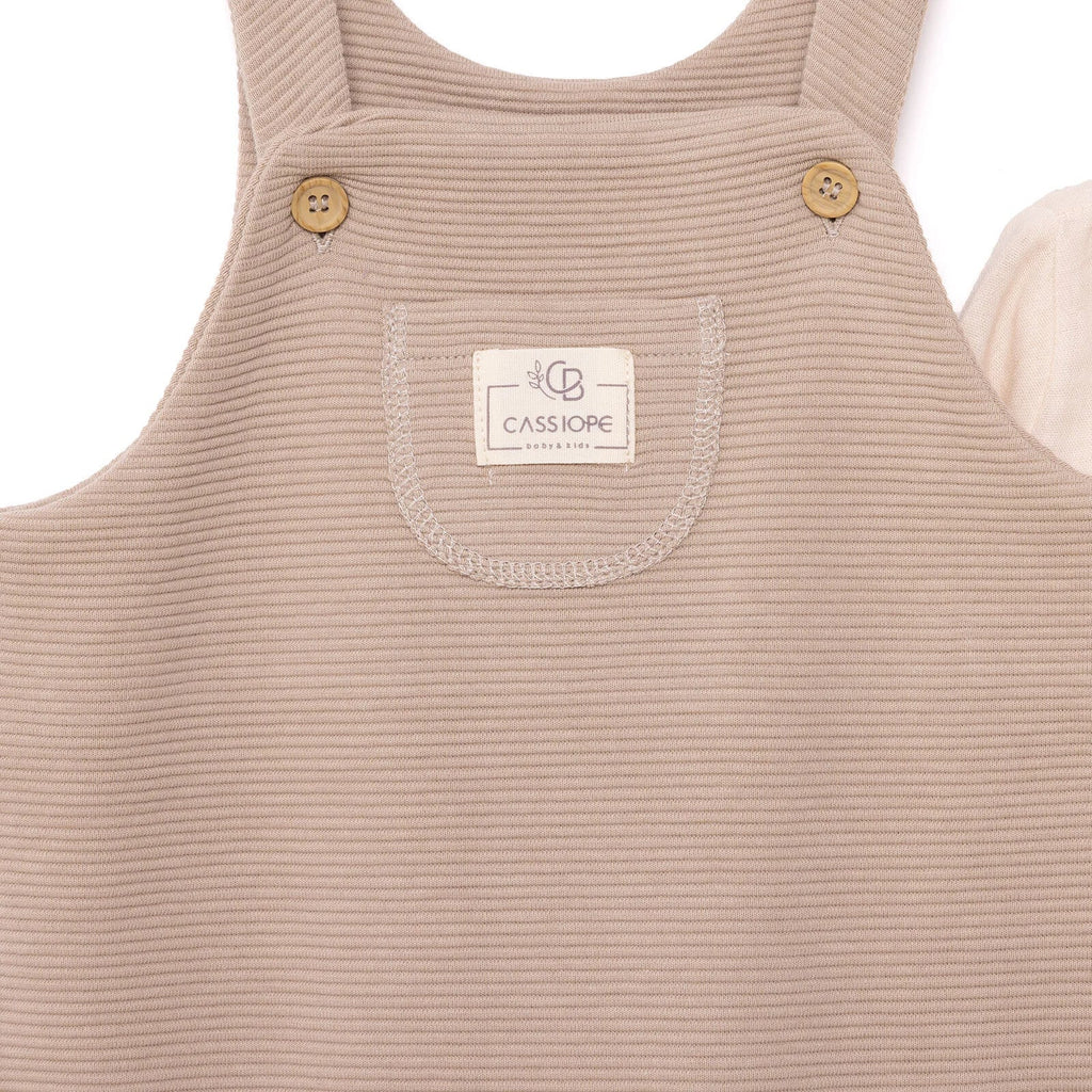 Cassiope Baby Dungarees & Muslin Shirt Set (3 Months to 12 Months)