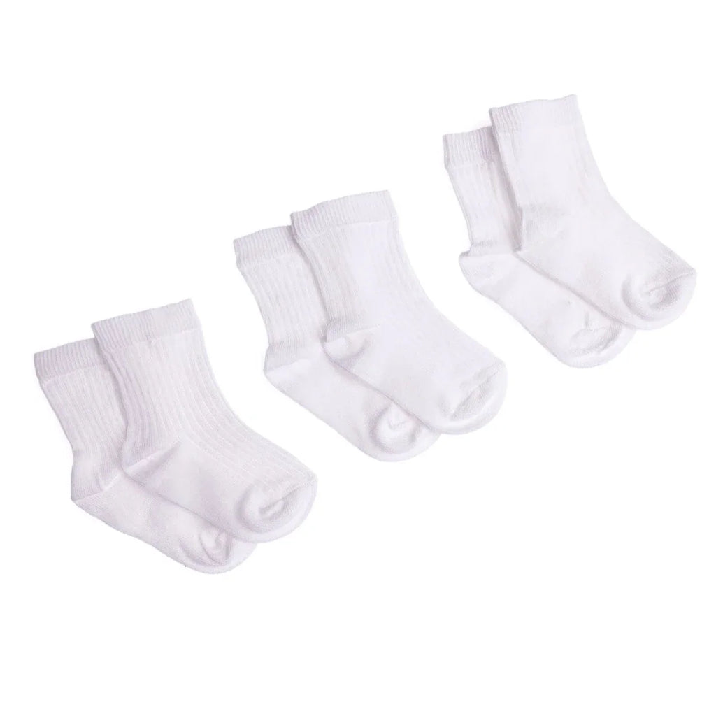 HelloBaby 3 Pack Plain Long Ankle Baby Socks (Newborn to 4-5 Years)