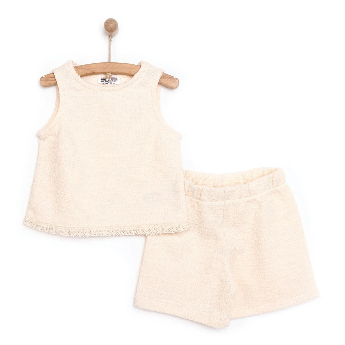HelloBaby Sleeveless Poplin Baby Top & Shorts Set (9 Months to 5 Years)