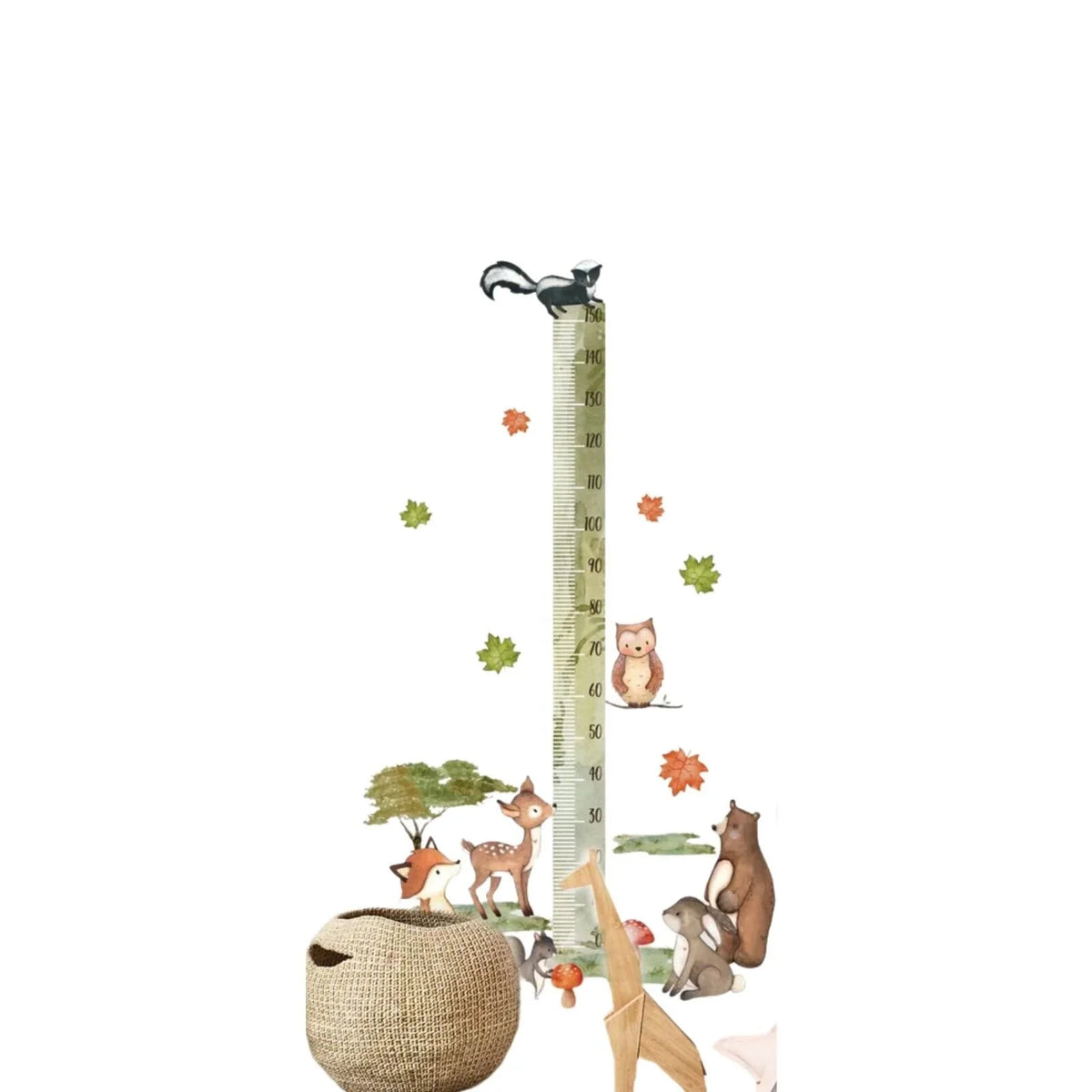 Live Vida Woodland Height Chart Sticker