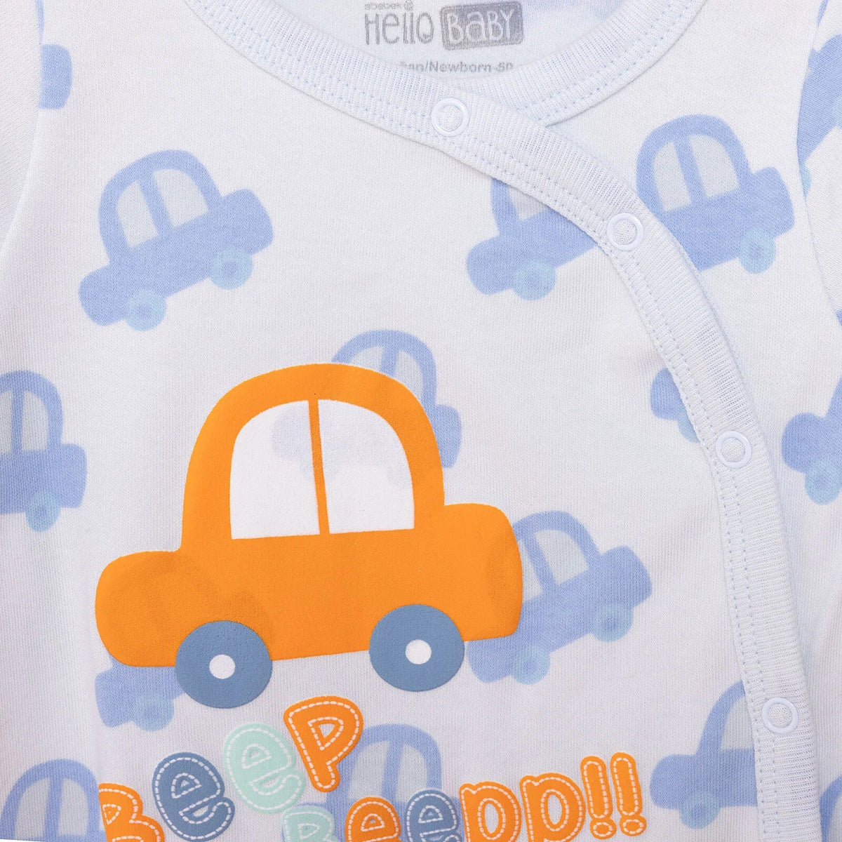 HelloBaby Long Sleeve Baby Sleepsuit with Feet (Newborn to 9 Months)