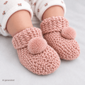 Little Dreams Poplin Baby Booties (Newborn to 3 Months)