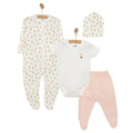 HelloBaby Floral Print 4 Piece Baby Hospital Bag Set (Newborn to 9 Months)