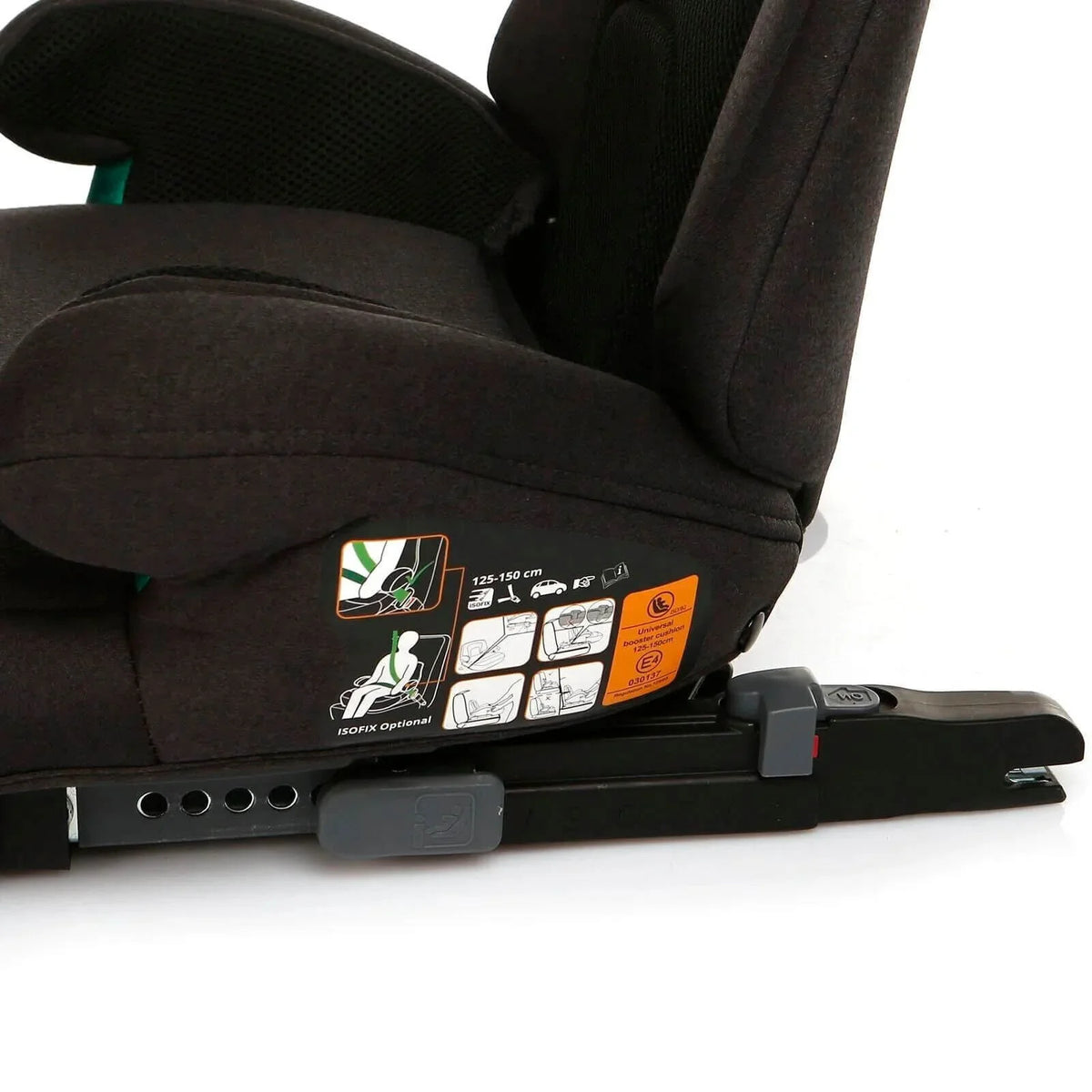 baby plus i-Size X8 (125-150 cm) 15-36 Kg Booster - Black