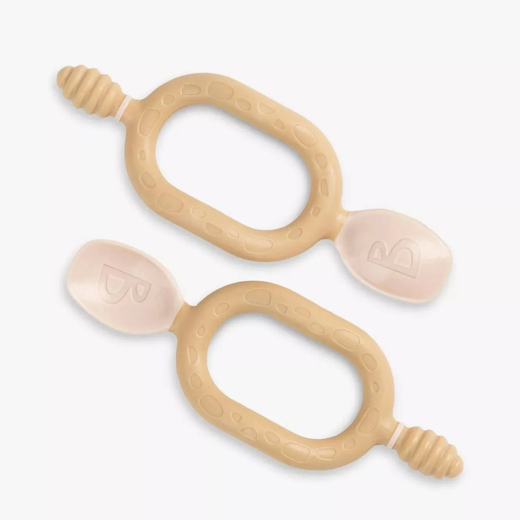 Bibado Dippit Baby Weaning Spoons 6+ months Pack of 2 - Fawn