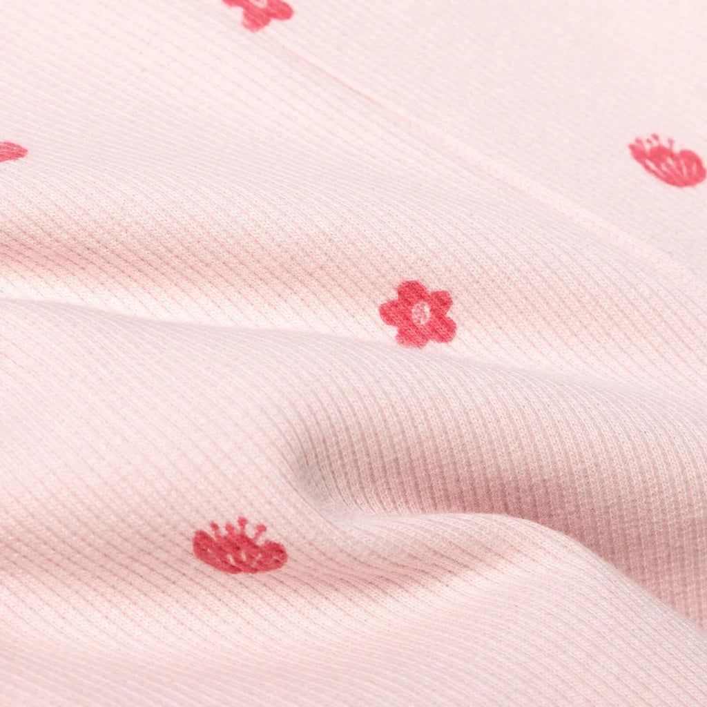 HelloBaby Short Sleeve Ribbed Baby Top & Leggings Set (6-9 Months to 4-5 Years) - Pink