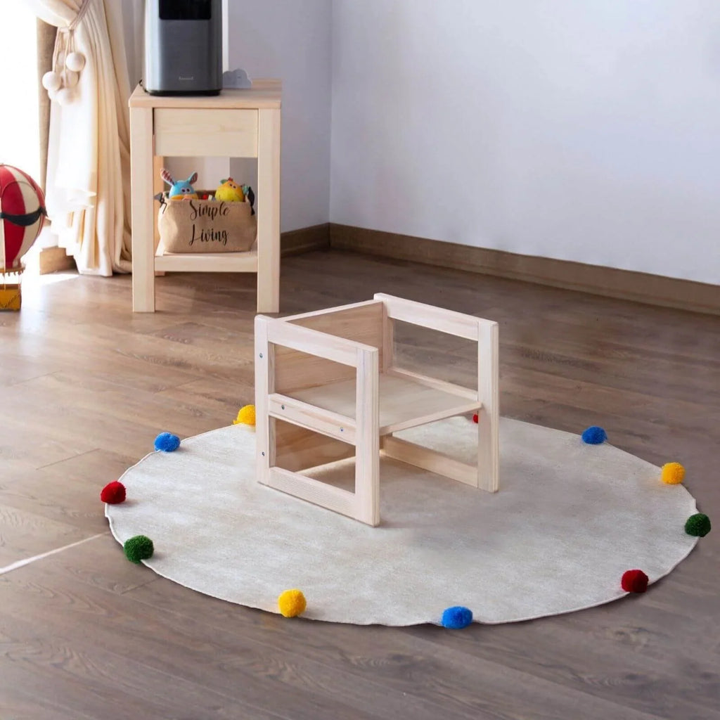 Montessori Wooden Convertable Table & Chair 36,1 cm (W) x 33,7 cm (H) x 36,6 cm (L)