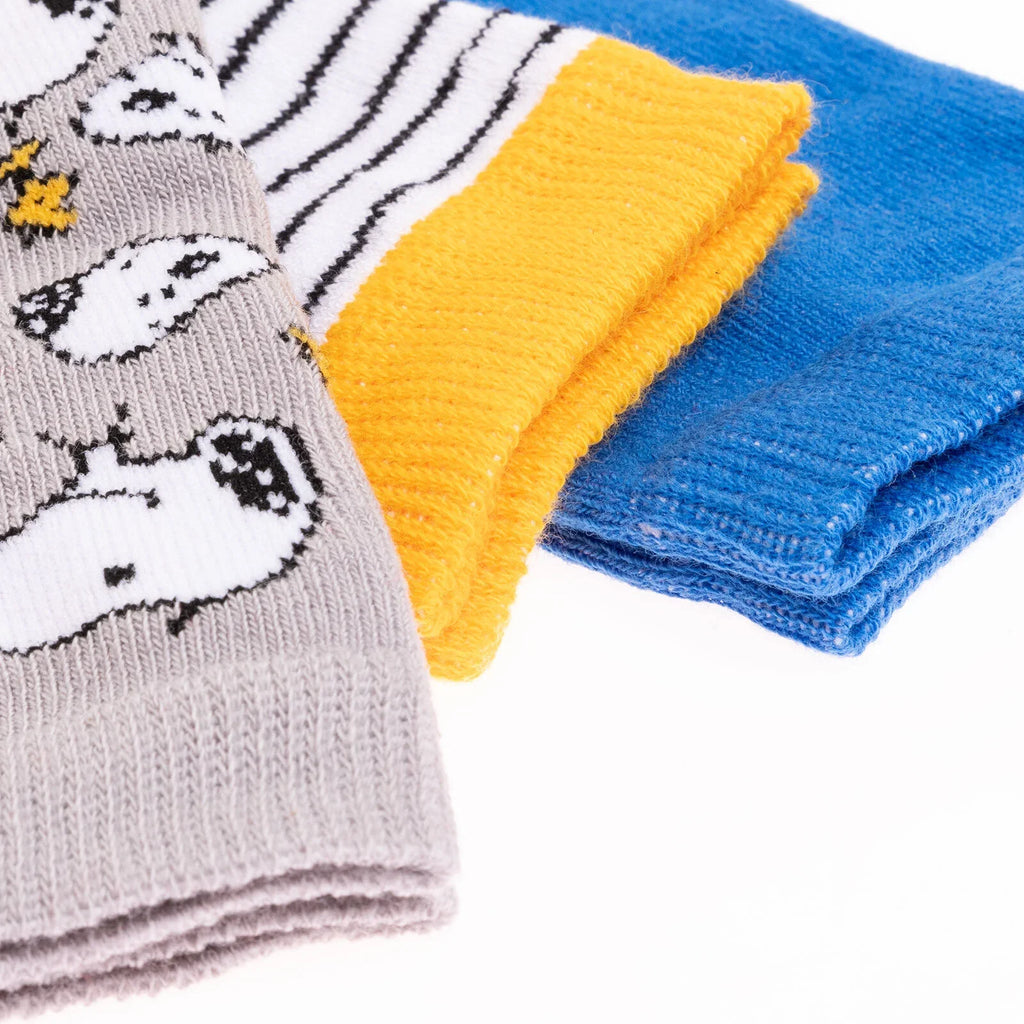 Snooze baby Snoopy 3 Pack Ankle Baby Socks (Newborn to 4-5 Years)