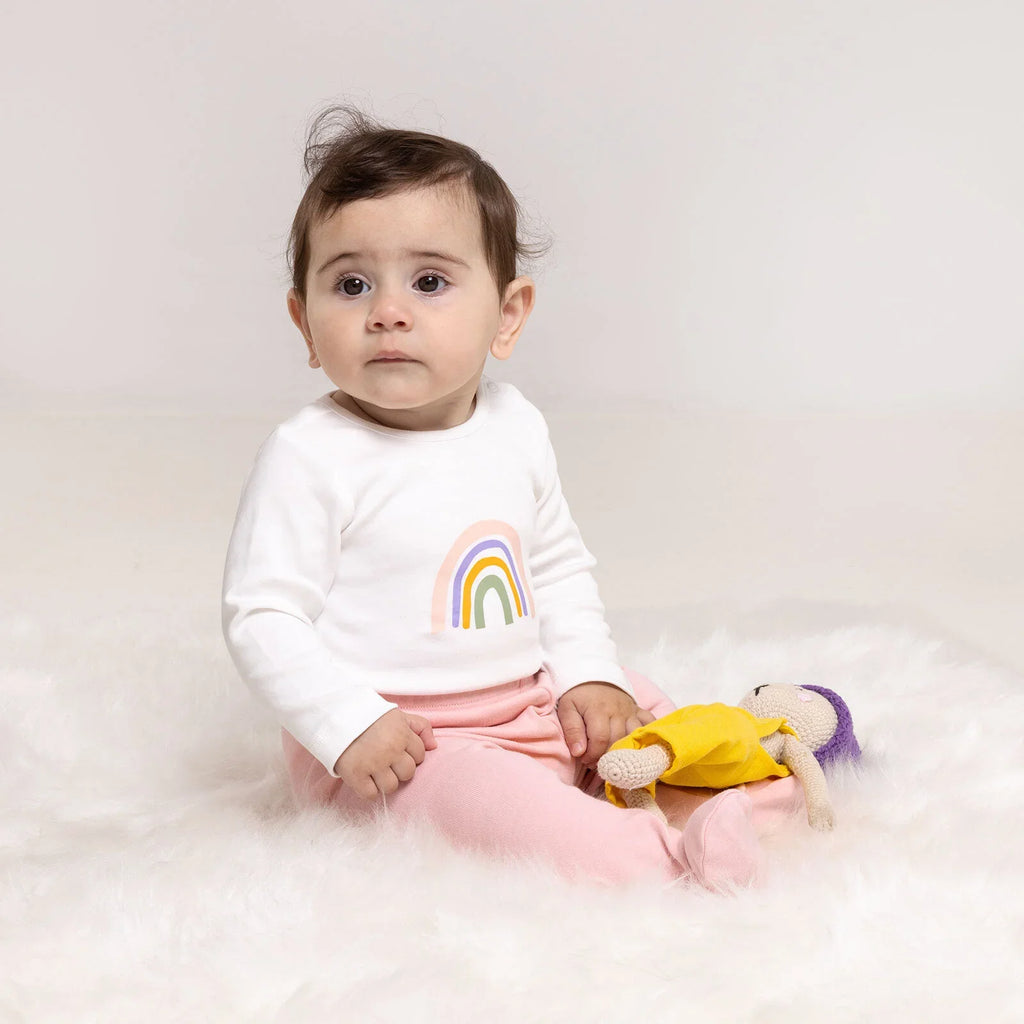 HelloBaby 4 Piece Rainbow Print Baby Hospital Bag Set (Newborn to 9 Months)