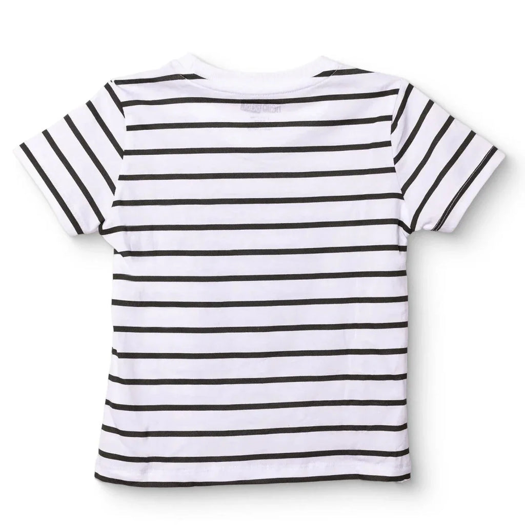 HelloBaby Short Sleeve Jersey Baby T-Shirt (3-6 Months to 3-4 Years) - Ecru