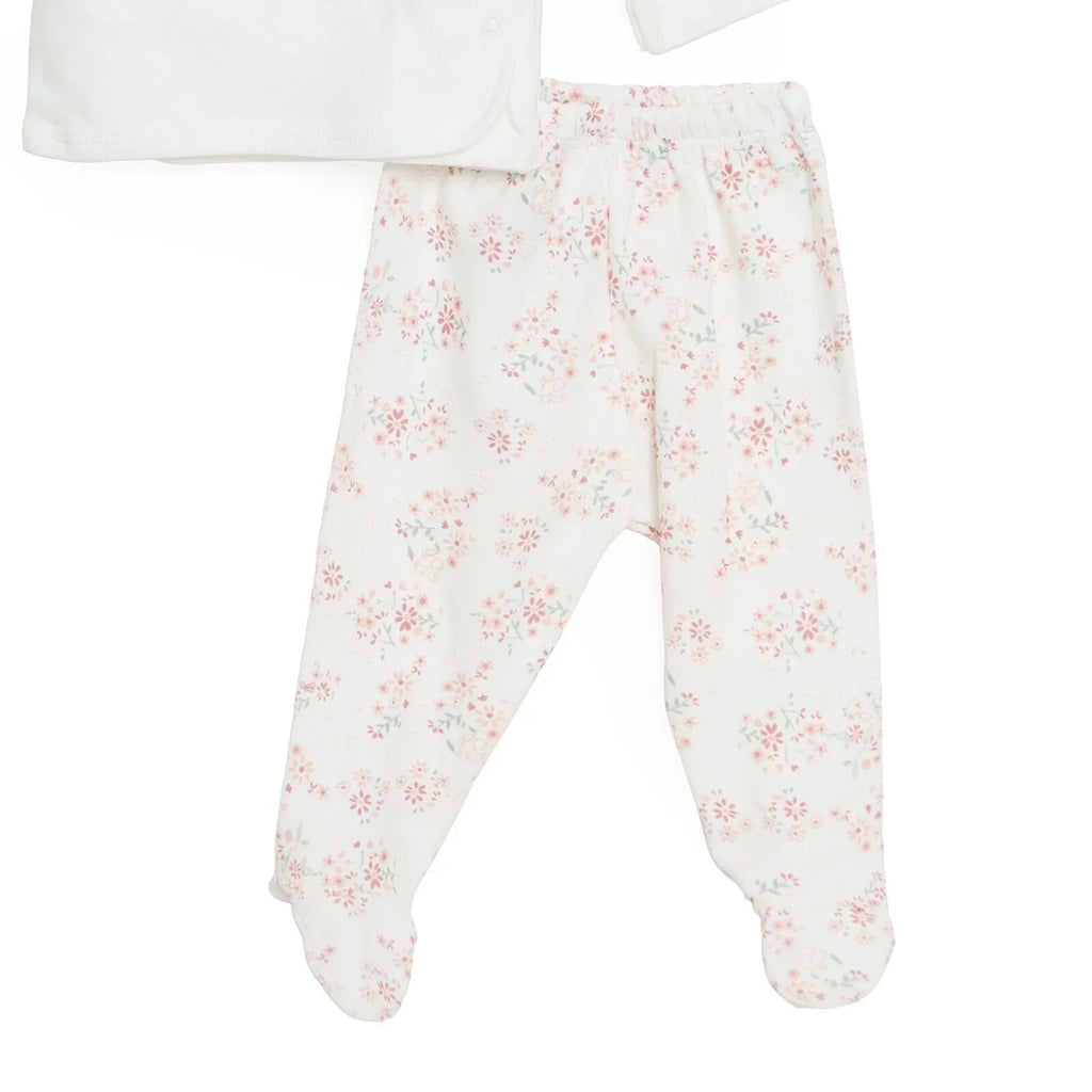 Aziz Bebe 5 Piece Bunny Embroidered Envelope Neck Baby Hospital Bag Set (Newborn)