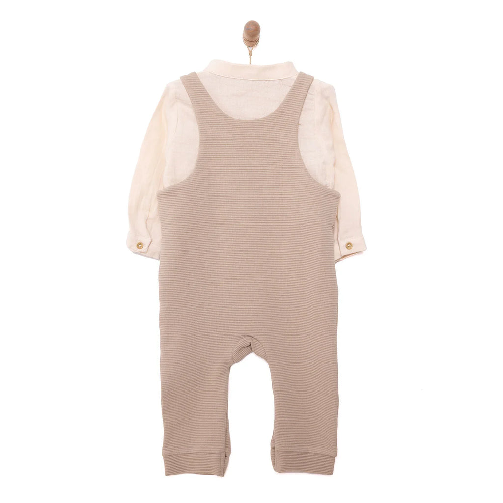 Cassiope Baby Dungarees & Muslin Shirt Set (3 Months to 12 Months)