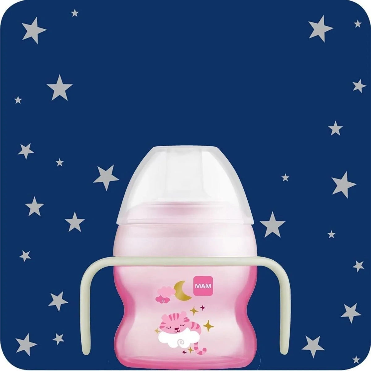 MAM Starter Cup & Glow with Handles 150 ml - Pink