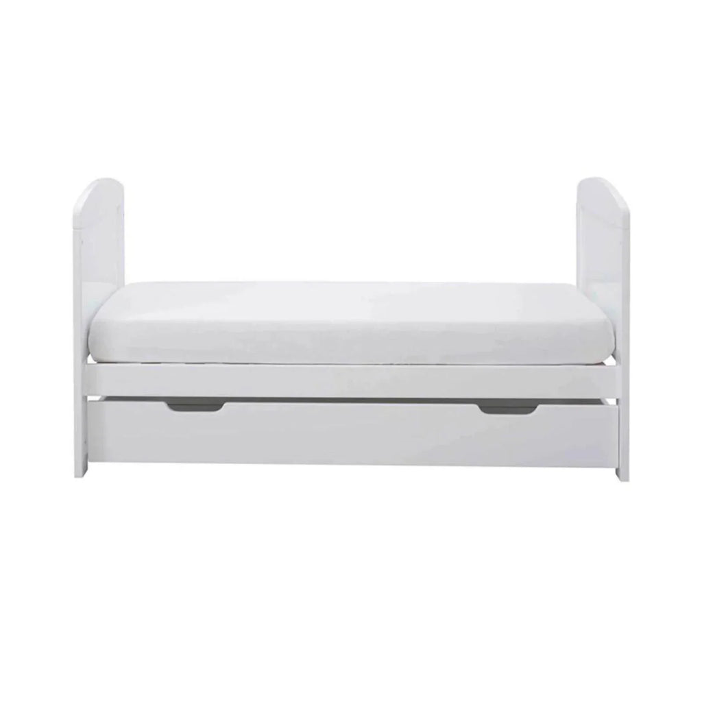 Ickle Bubba Coleby Mini Cot Bed & Under Drawer White - Without Mattress
