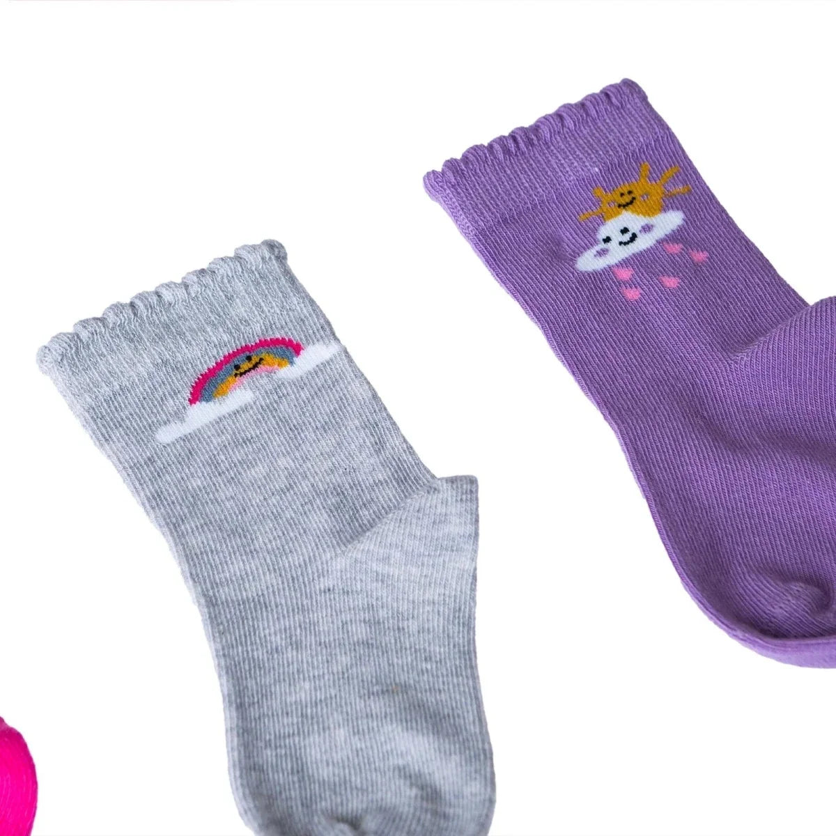 HelloBaby 5 Pack Sky Print Ankle Baby Socks (Newborn to 4-5 Years)